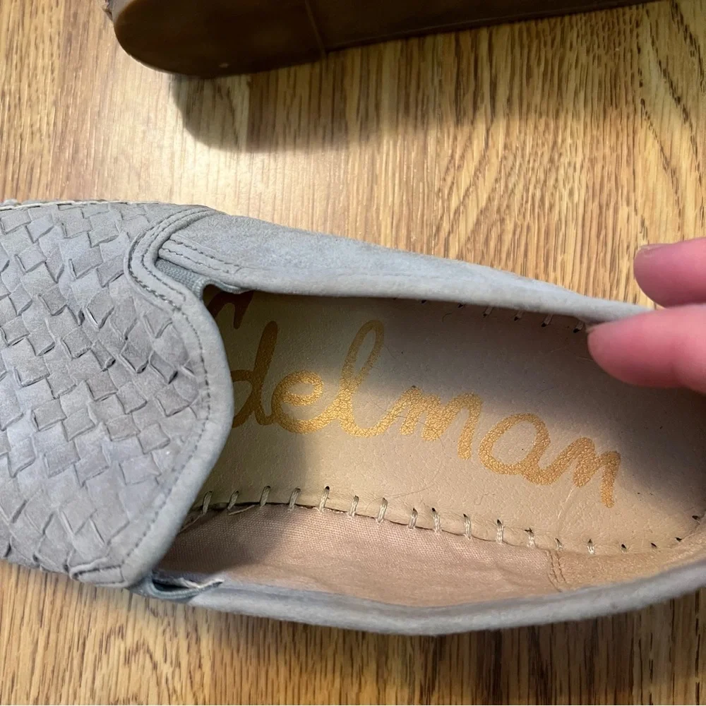 Grayish blue Woven Espadrilles Platforms